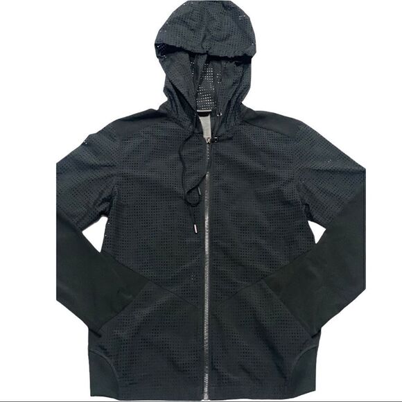 C9 Champion Black Hooded Lightweight Mesh Jacket Size Small - Picture 6 of 11